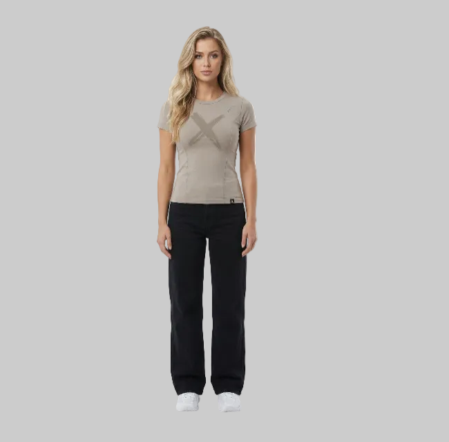 Brush X T-Shirt – Dust Mauve (Women)