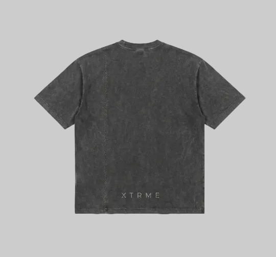 Stitched X T-Shirt – Charcoal Grey (Men)