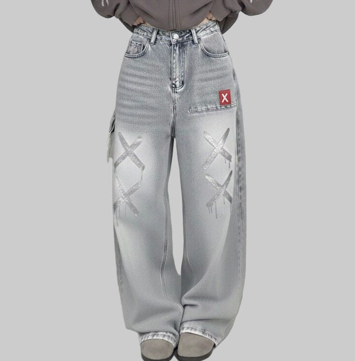 XTRME Light Grey Wide-Leg Shimmer X Pants — Women’s Edition