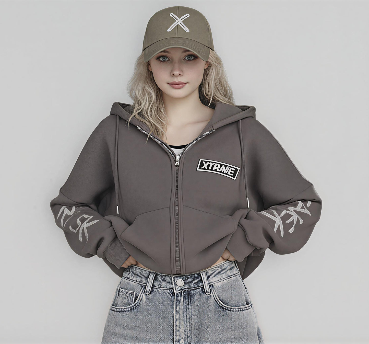 XTRME Grey-Brown “Take The Risk” Lightweight Jacket — Women’s Edition