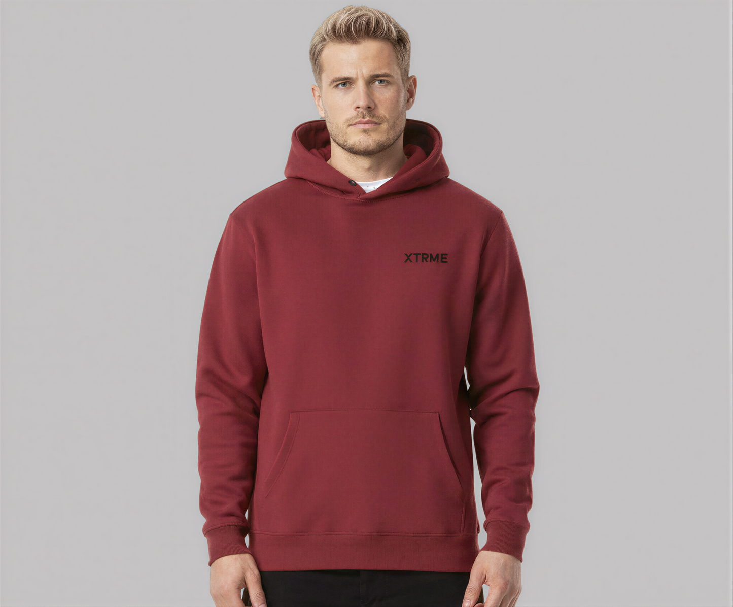 Essential XTRME Hoodie – Burgundy (Men)