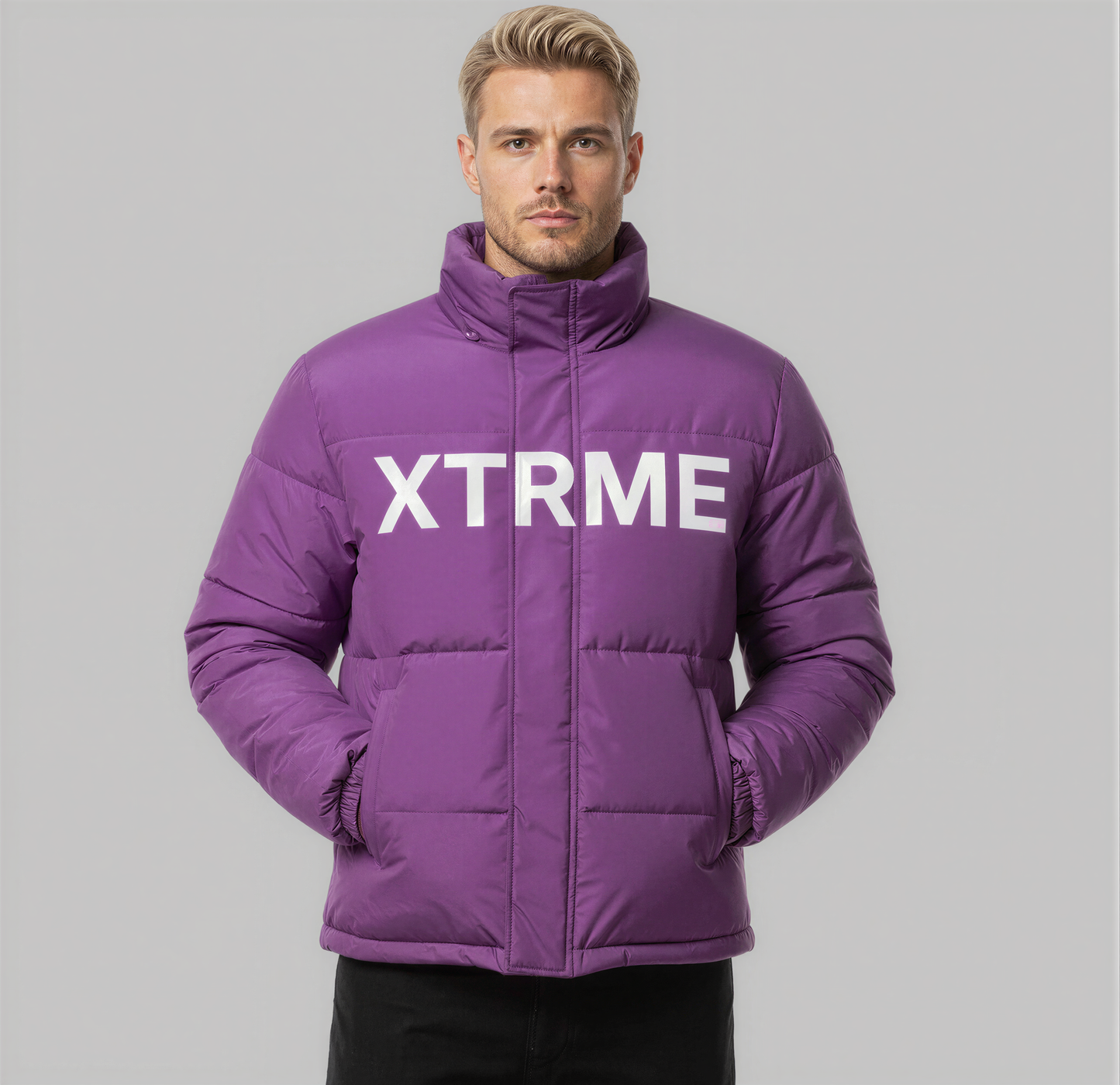 Puffer Jacket - Purple men