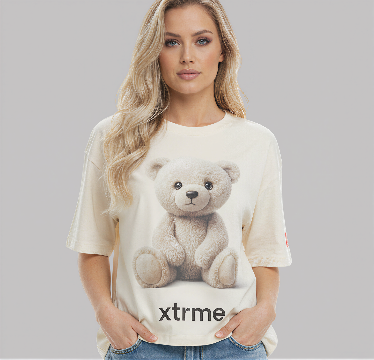 Bear Tee – Soft Beige