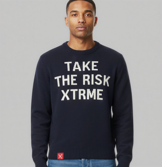 Knitted Sweater – Navy