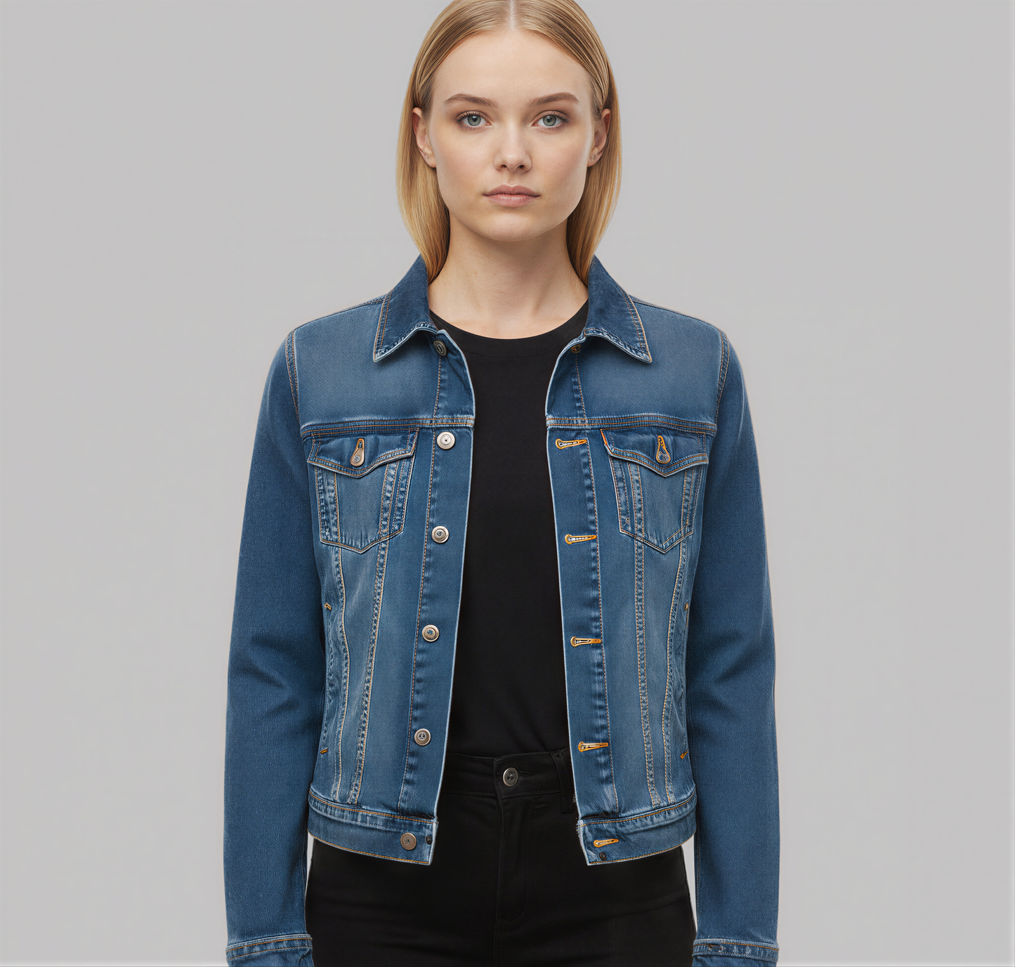 Authority Denim Jacket - Washed Black