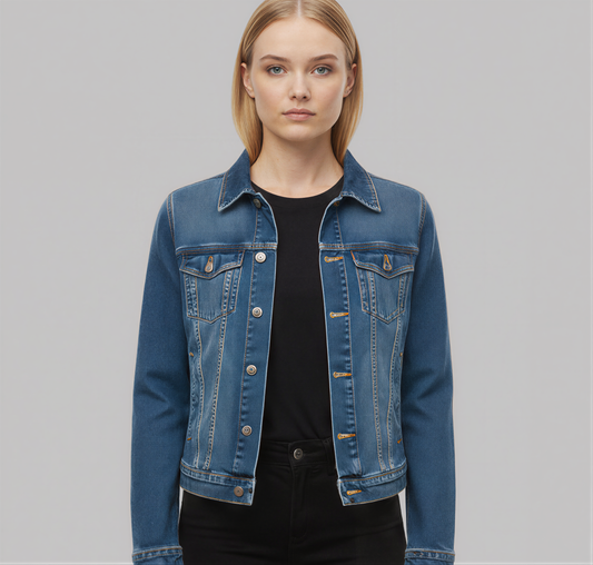 Authority Denim Jacket - Washed Black