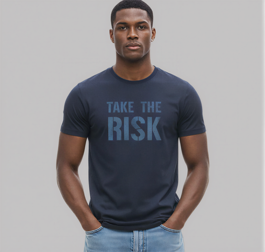 Take The Risk Tee - Navy