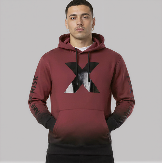 Shadow Fade Hoodie - Maroon