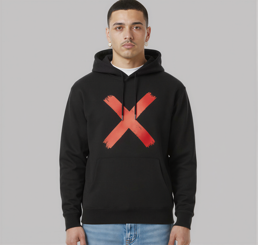 Red X Hoodie – Red