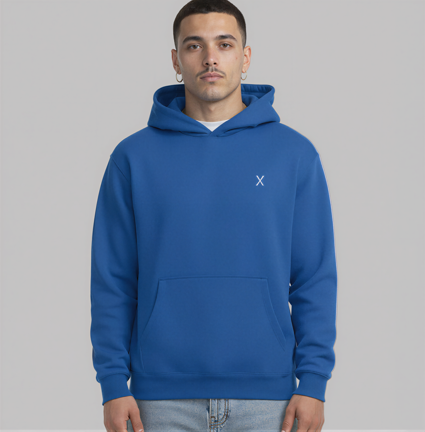 Signature Patch X Hoodie – Cobalt Blue