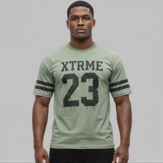 Military Stripe Tee - Military Green