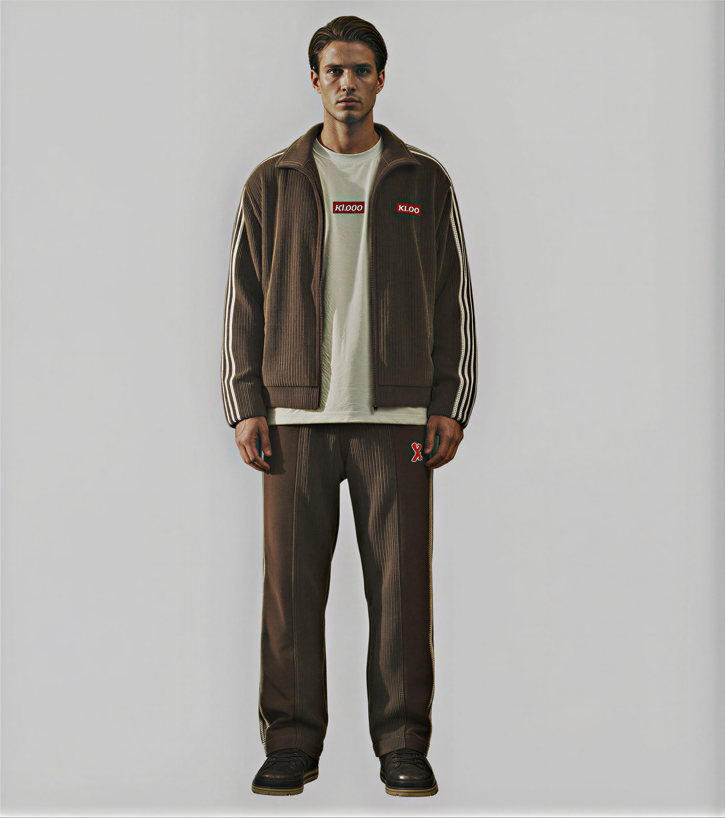 Corduroy Athleisure Set – Brown