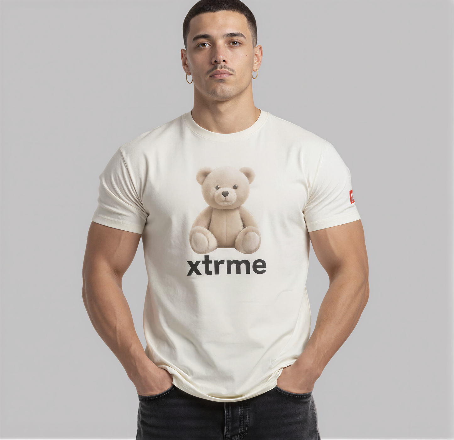 Bear Tee – Soft Beige