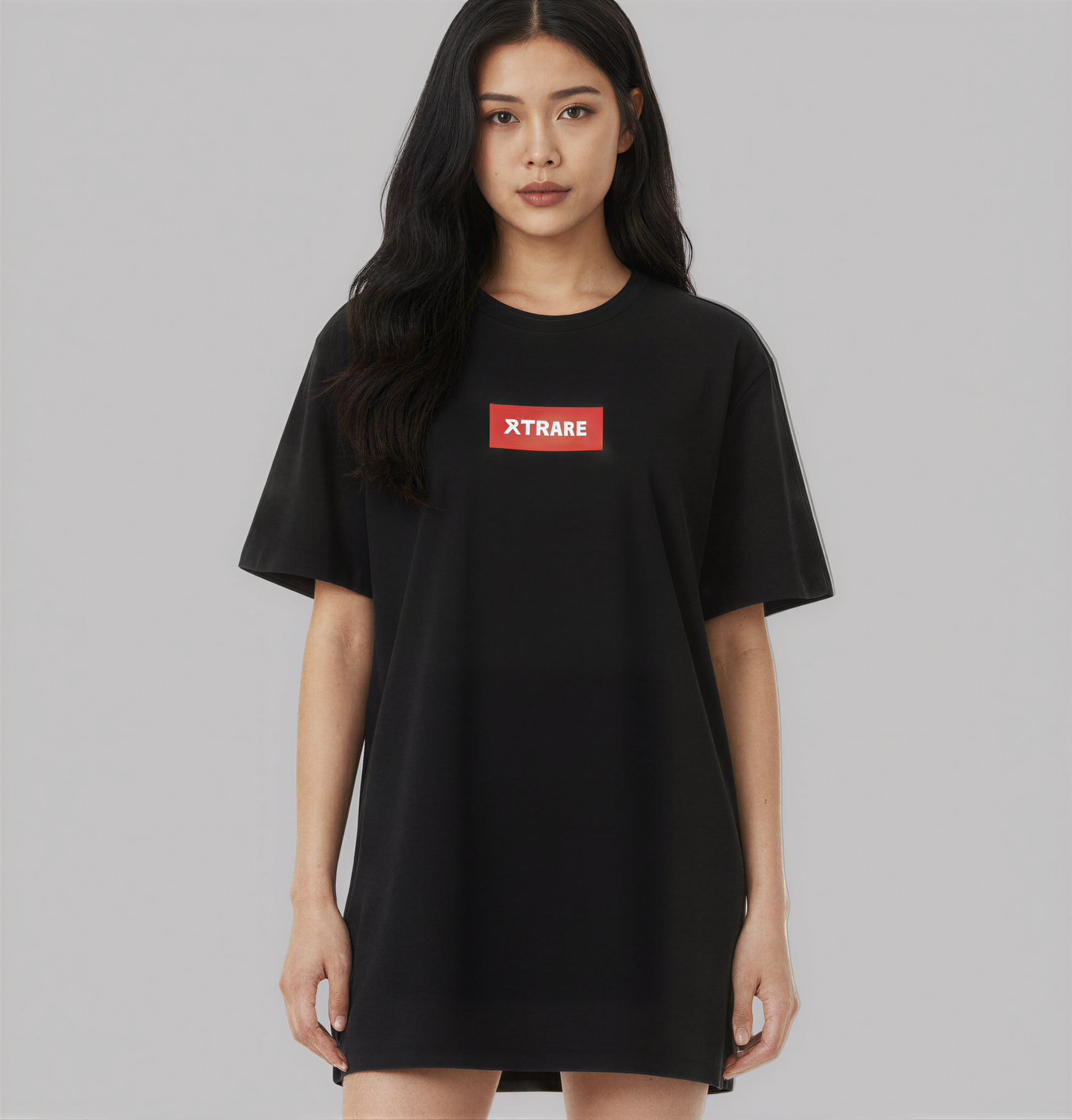 Oversized Dress Tee - Black