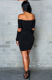 black skirt dress - The Woman Concept