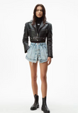 Denim fake mini Skirt