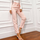 Ruffle Knotted Women Pants.