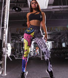 Printed Punk Yoga Pants