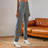 Casual Vertical Lines Pants.