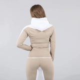 cotton spandex hoodie.