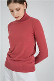 Turtleneck Sleeve Metal Button Pullover - The Woman Concept