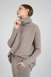 Casual Loose Knitted Turtleneck Sweater - The Woman Concept