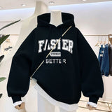 Thickened Letter Hoodie